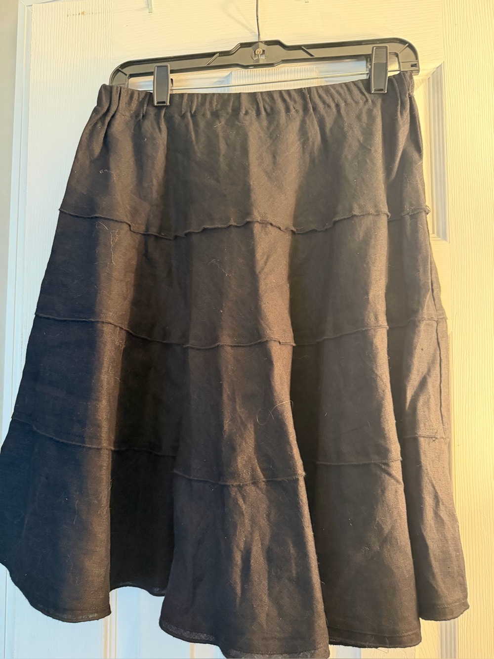 Context Black Tiered Circle Skirt